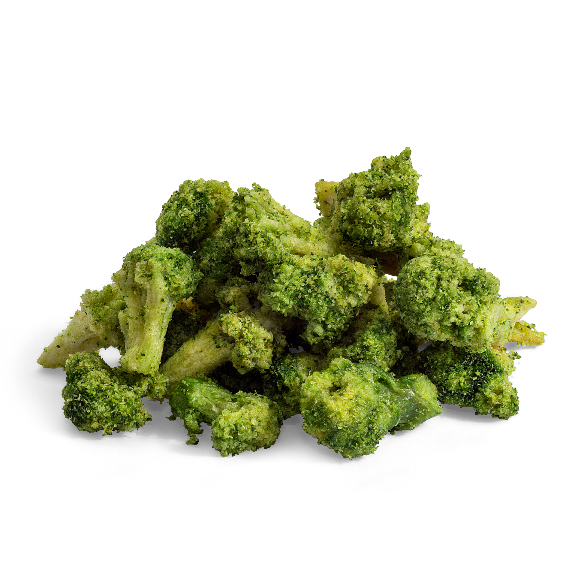 crispy broccoli florets with salt & vinegar seasoning