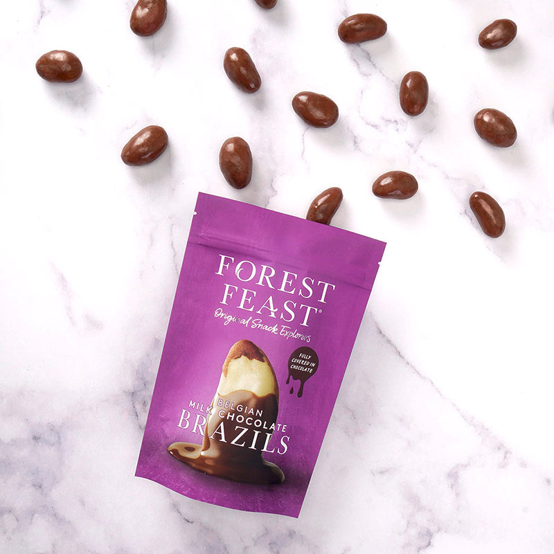 Forest Feast Belgian Milk Chocolate Brazils NK 8 x 120g