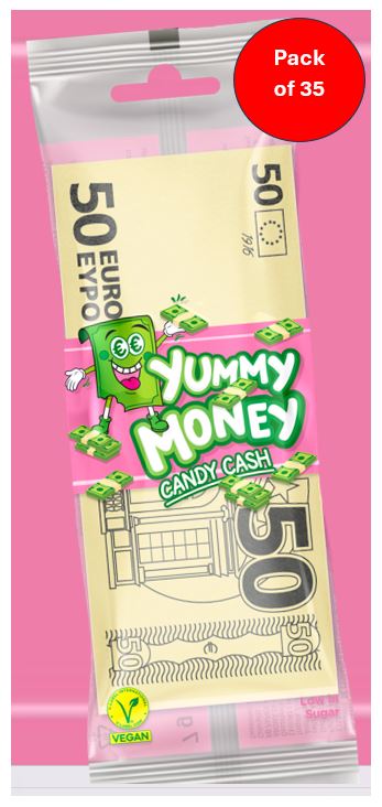 Yummy Money Candy Cash (10 sheets) 35 x 8g