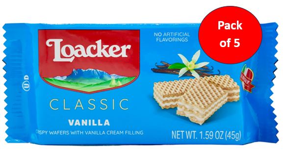Loacker Vanille Wafers 25 x 45g