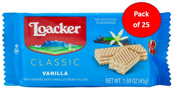Loacker Vanille Wafers 25 x 45g