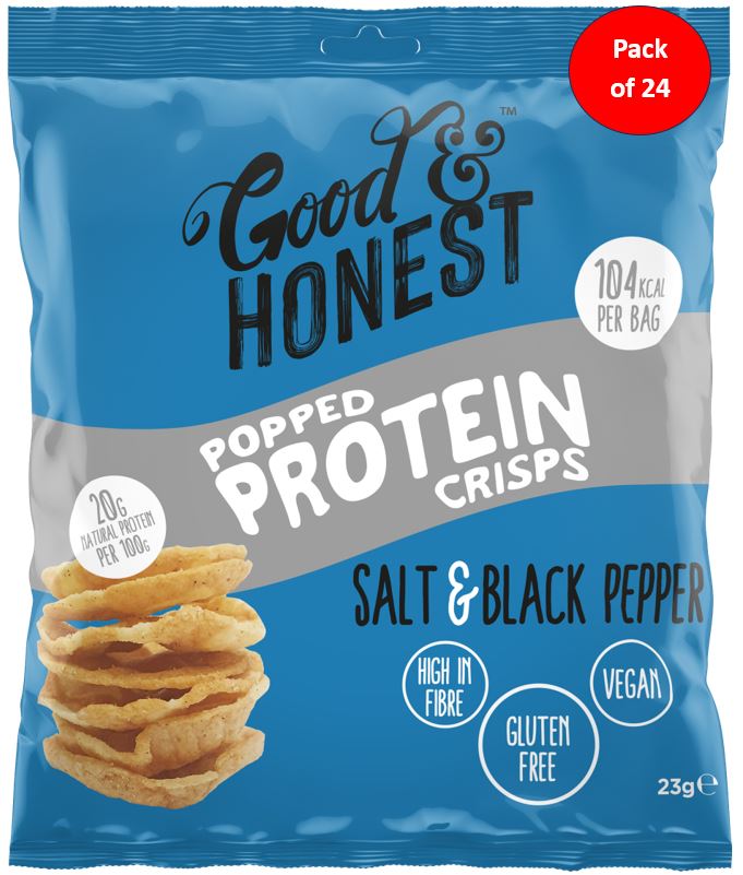 Good & Honest 23g Chips Protein Salt & Black Pepper