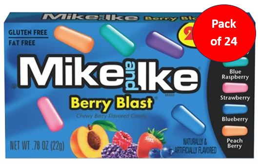 Mike & Ike SMALL Berry Blast 24 x 22g (0.78oz)