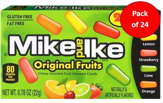Mike & Ike SMALL Original 24 x 22g (0.78oz)