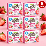 Simply Delish Natural Sugar-Free Instant Pudding, Strawberry flavour, 44g.