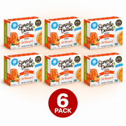 Simply Delish Natural Orange Jel Dessert, 20g sachet, sugar-free, gluten-free and vegan.