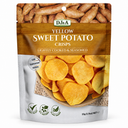 DJ & A Yellow Sweet Potato Crisps, 55g pack - plant-based vegetable crisps.
