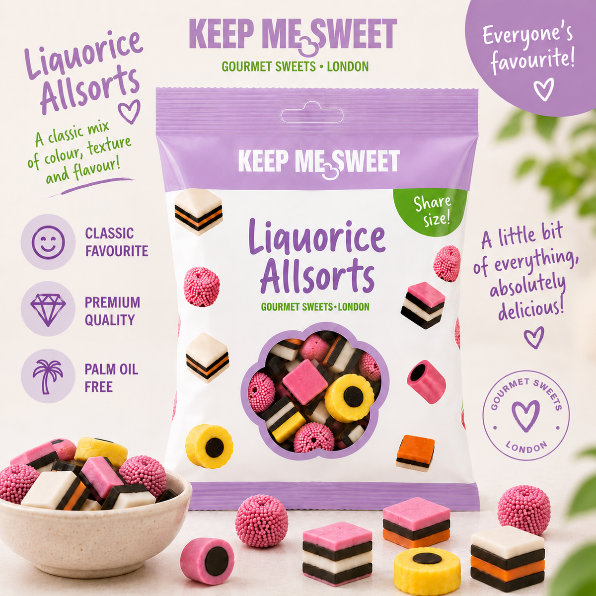 Keep Me Sweet Liquorice Allsorts 14 x 150g