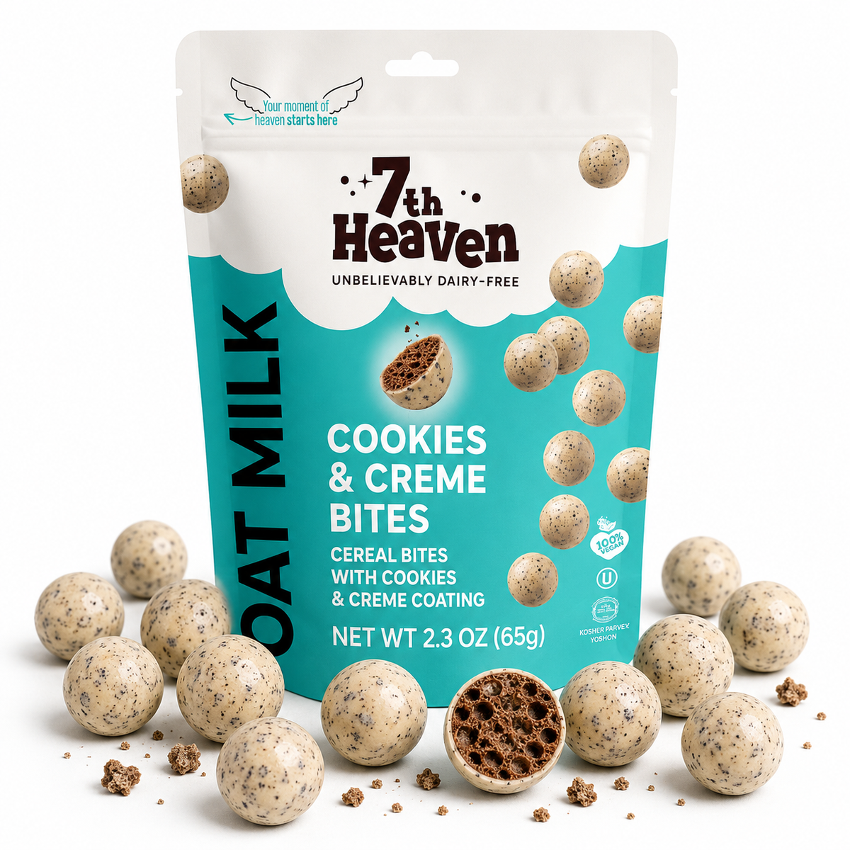7th Heaven Cookies & Creme Bites close up