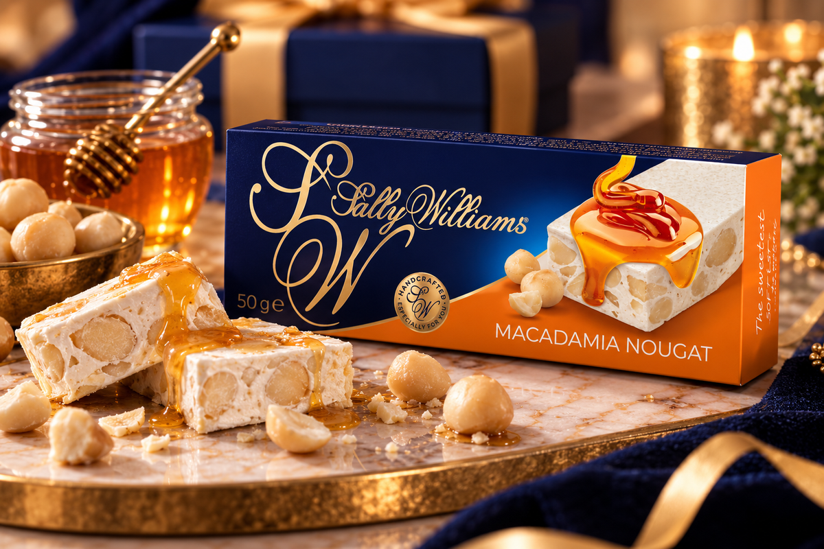 Sally Williams Roasted Macadamia Nougat bar