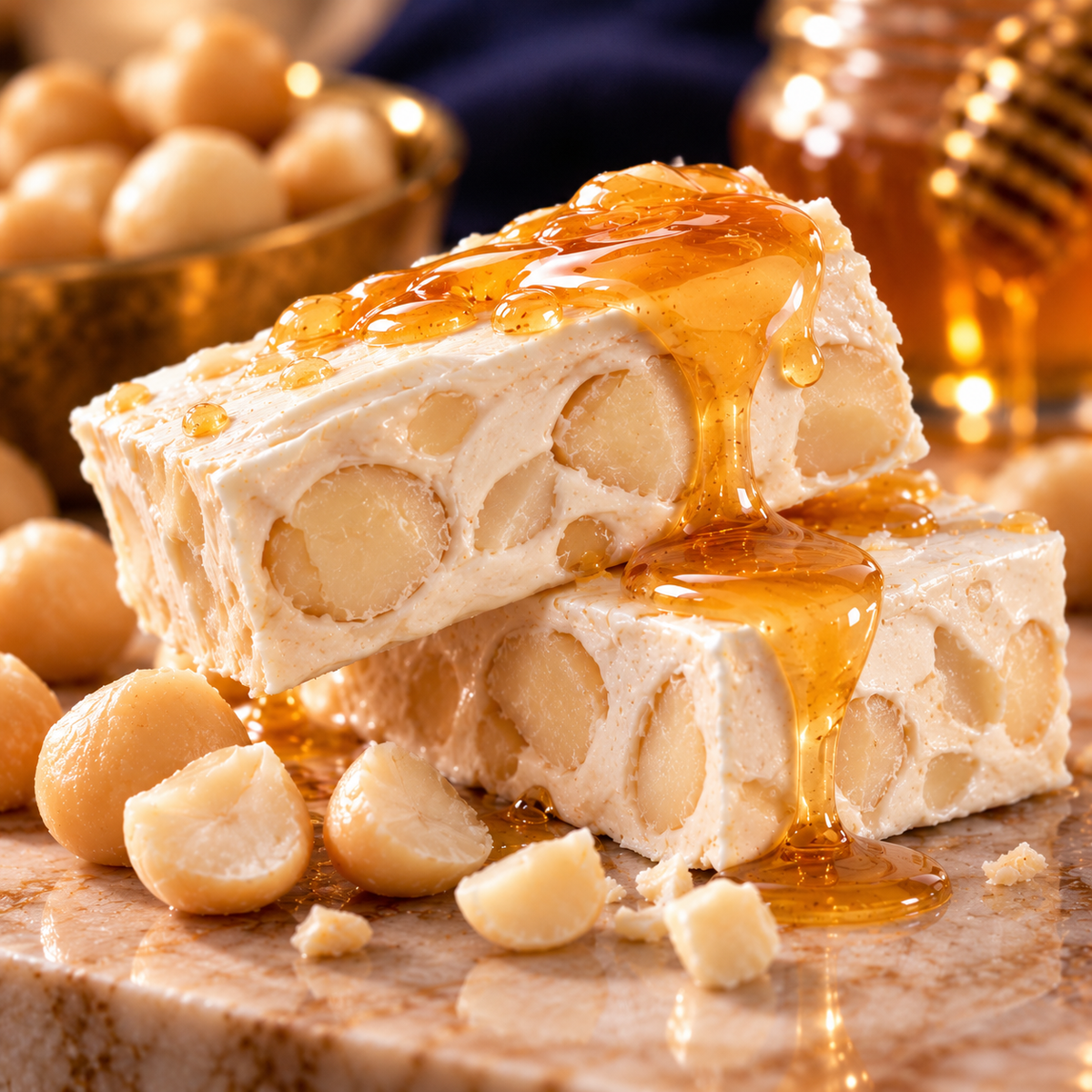 Sally Williams Roasted Macadamia Nougat bar