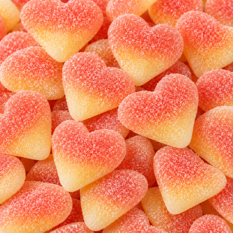 Keep Me Sweet Peach Hearts gourmet pick 'n' mix sweets