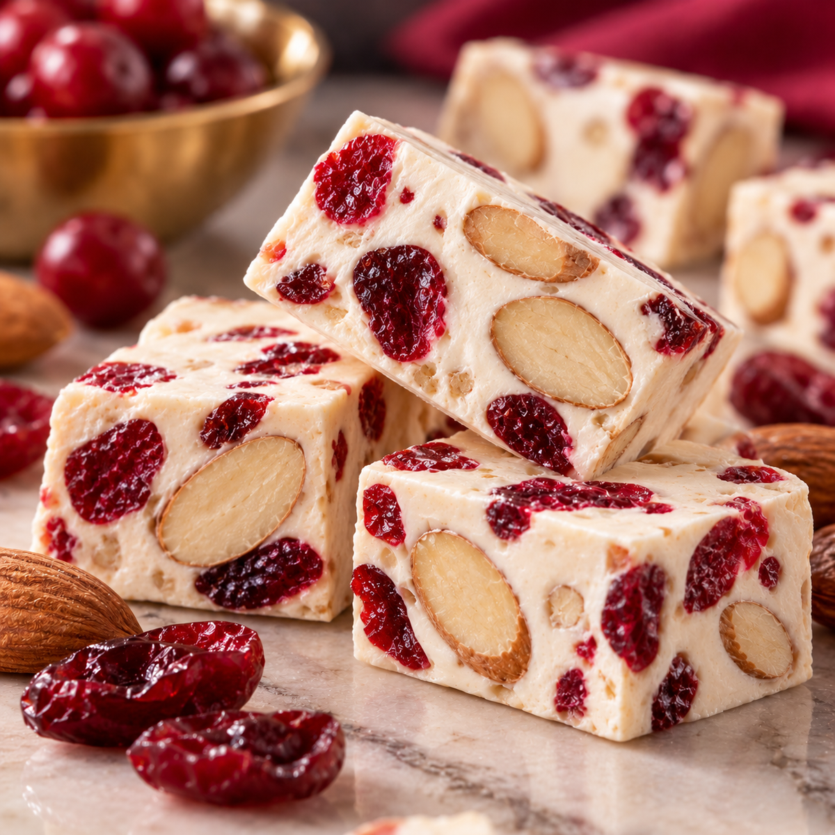 Sally Williams Cranberry & Almond Nougat gift box