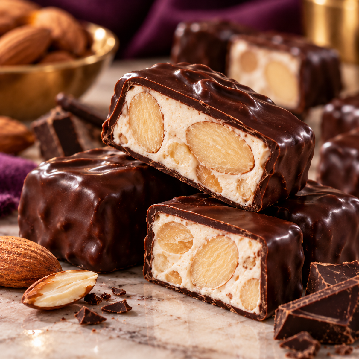 Sally Williams Dark Chocolate Nougat gift box