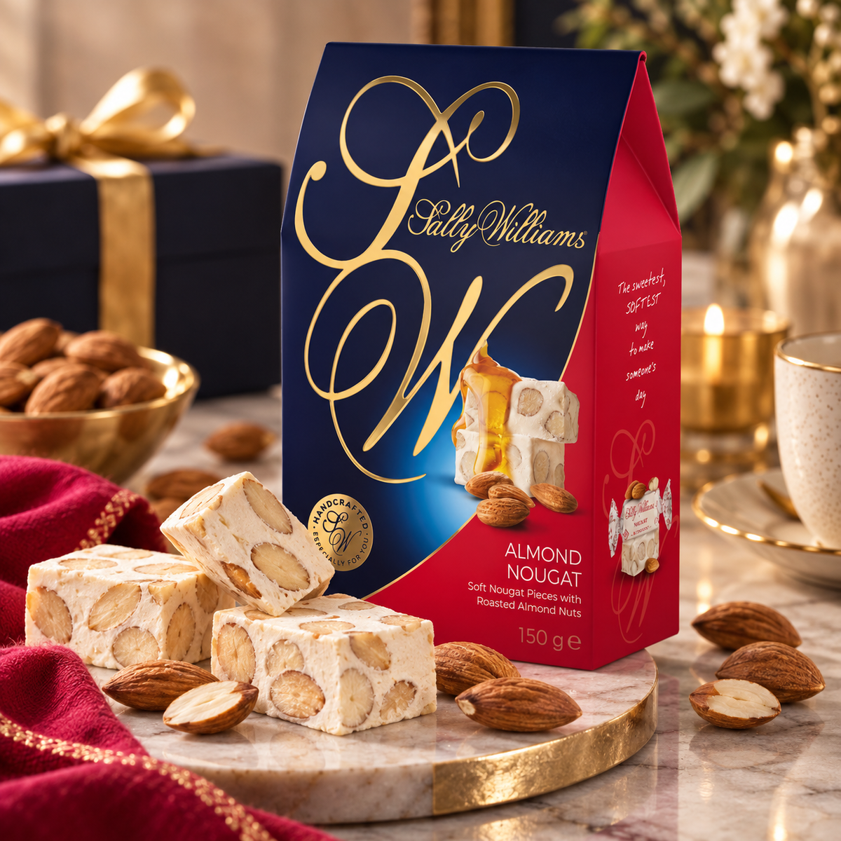 Sally Williams Roasted Almonds Nougat gift box