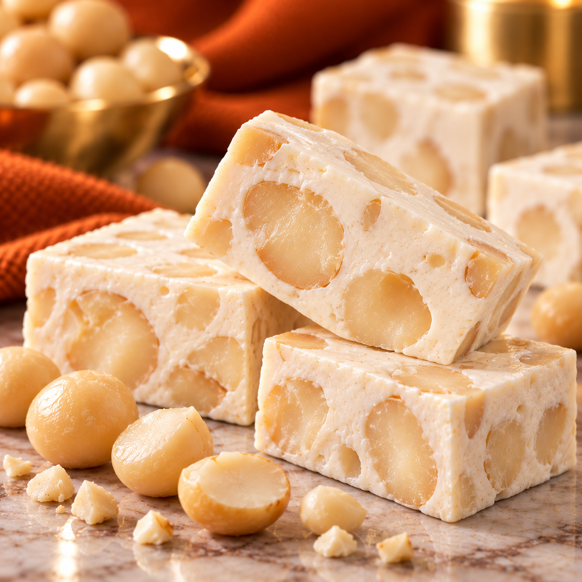 Sally Williams Roasted Macadamia Nougat gift box