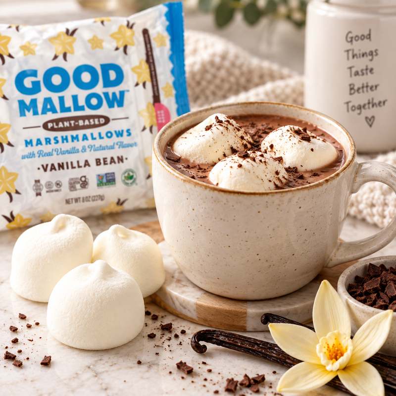 Good Mallow Plant Based Marshmallows Vanilla Bean
