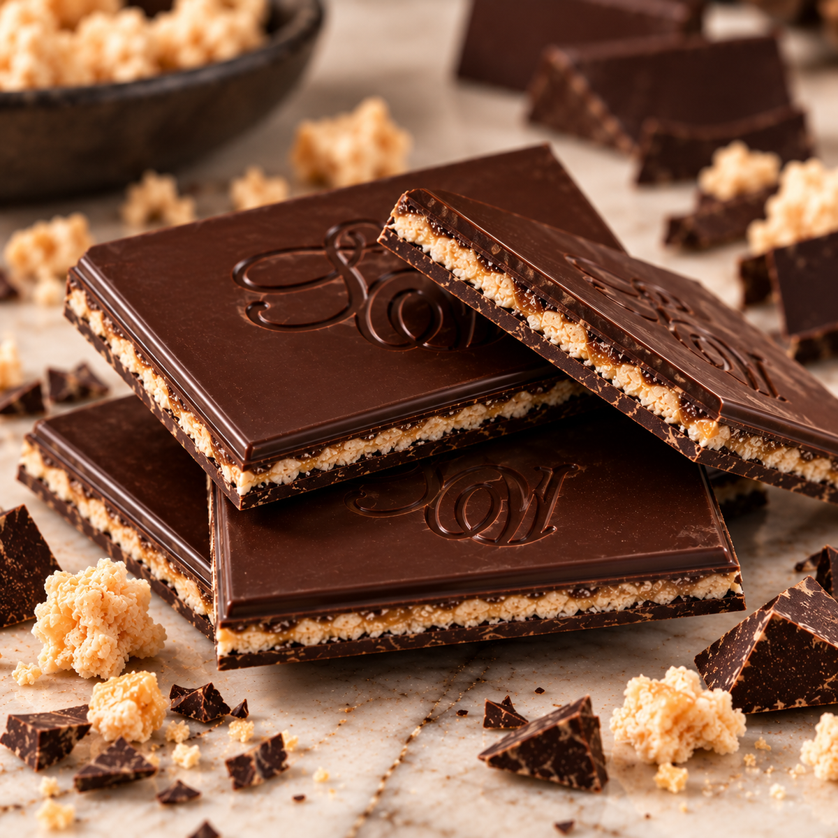 Sally Williams Dark Chocolate with Roasted Nougat