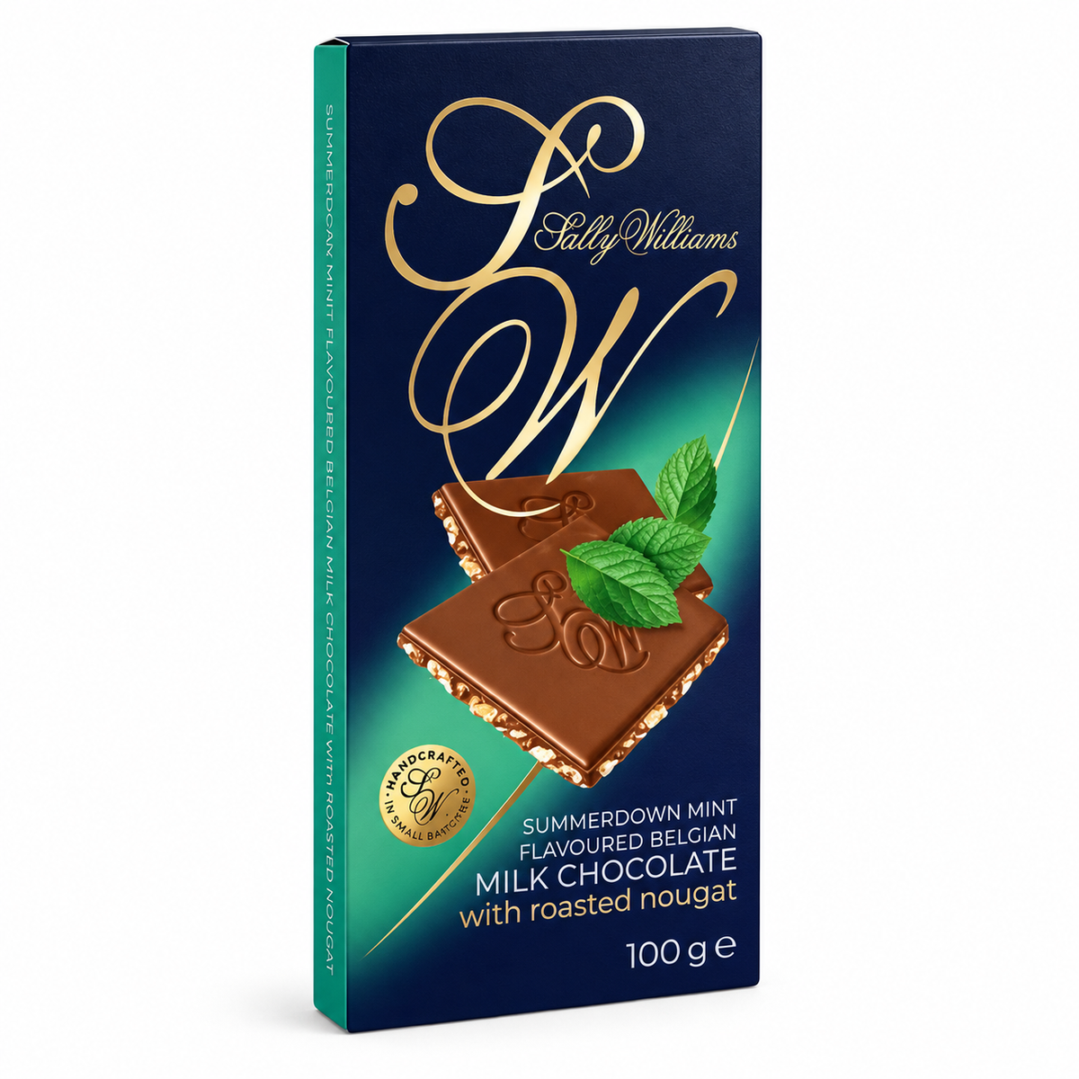 Sally Williams Mint Milk Chocolate with Roasted Nougat