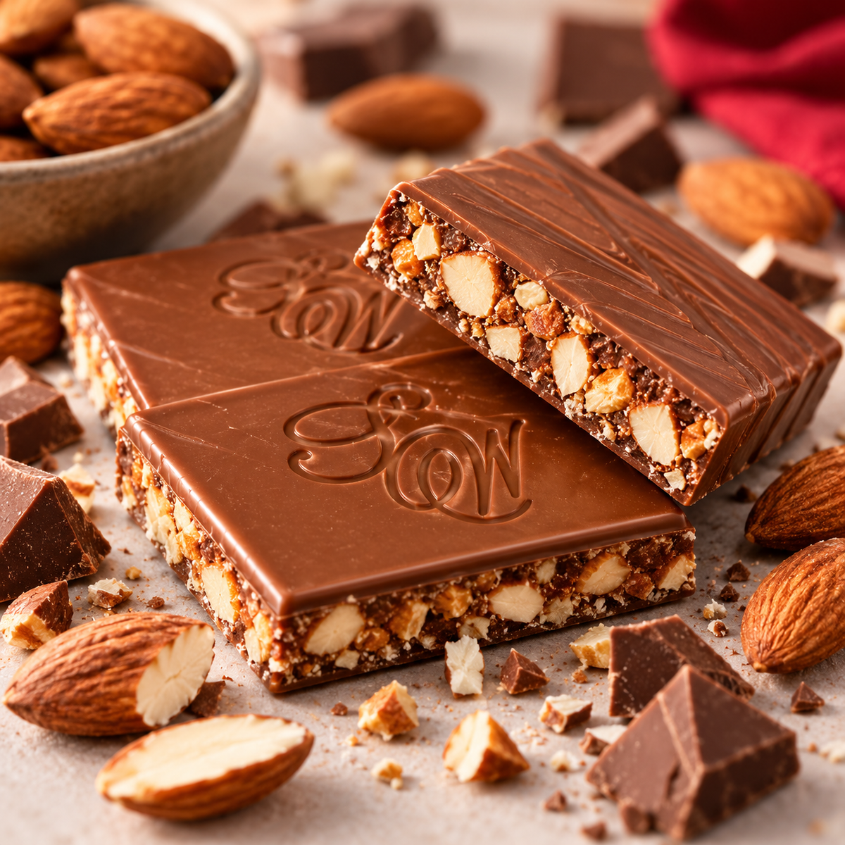 Sally Williams Milk Chocolate with Roasted Almonds