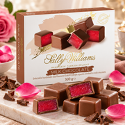 Sally Williams Rose Turkish Delight Milk Chocolate bar