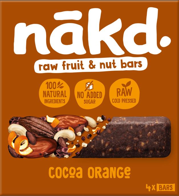 Nakd Bars MULTIPACK Cocoa Orange 12 x 4 x 35g