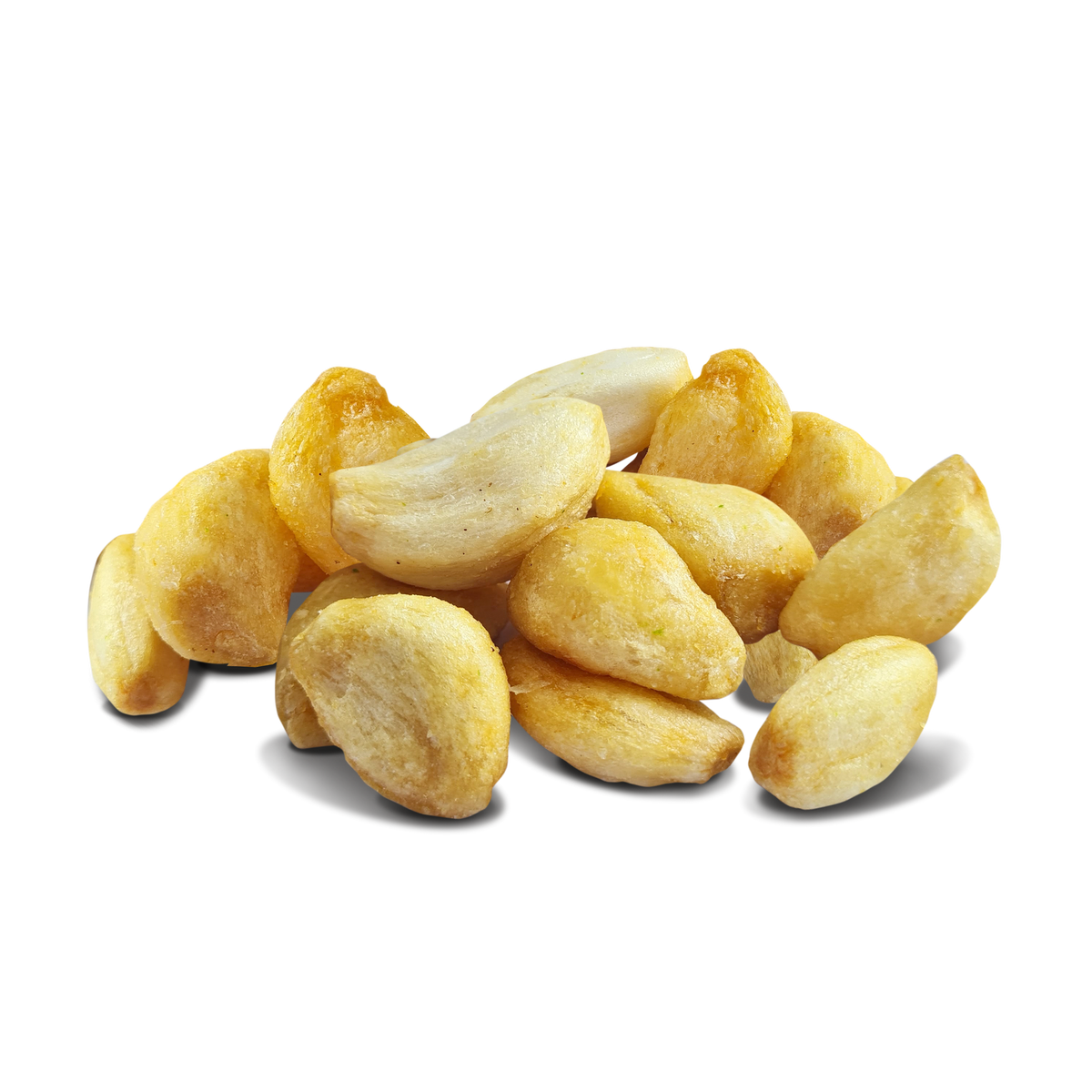 Close-up of DJ & A Crispy Garlic Cloves, showing the crisped whole cloves.