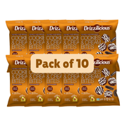 Drizzilicious Cookies & Cream Bites, Mini Rice Cakes, 21g - gluten-free and dairy-free, portion-controlled snacking.