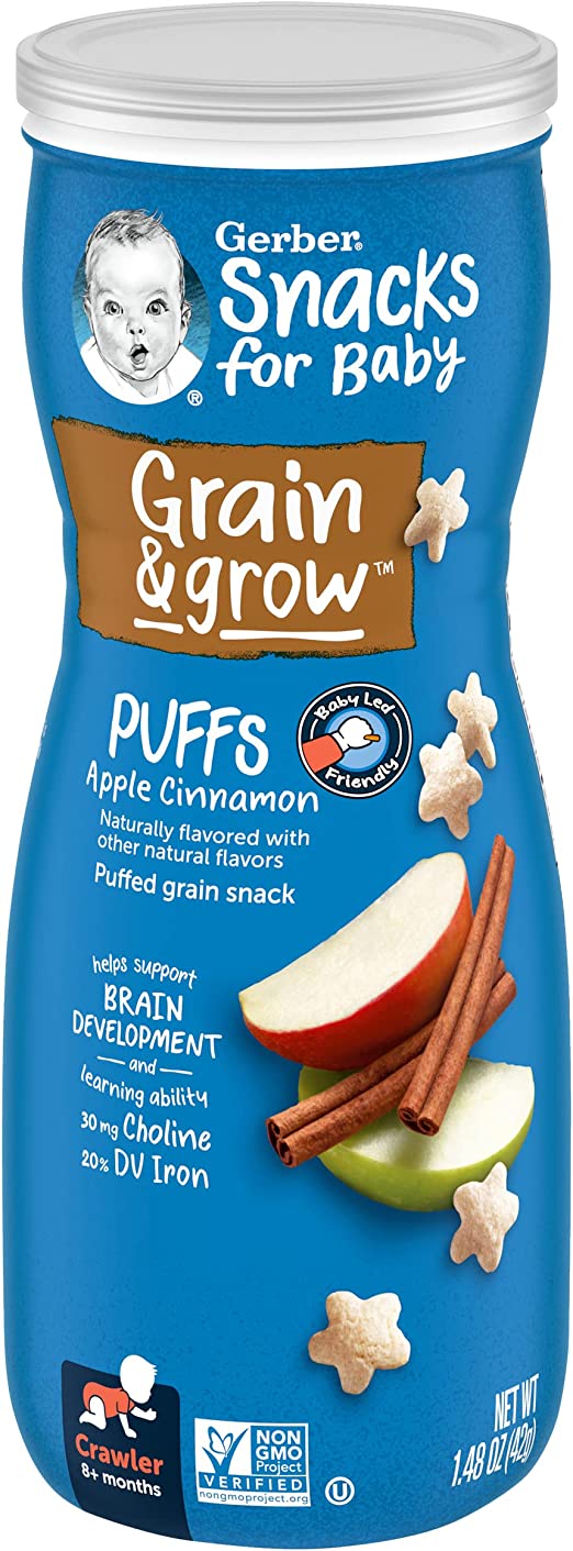 Gerber Graduates Puffs Apple Cinnamon 6 x 42g (1.48oz)