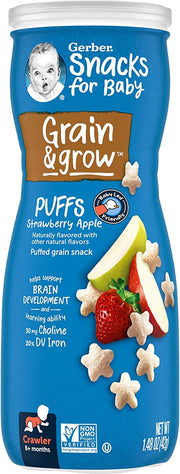 Gerber Graduates Puffs Strawberry Apple 6 x 42g (1.48oz)