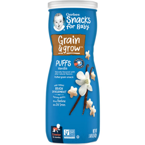 Gerber Graduates Puffs Vanilla 6 x 42g (1.48oz)