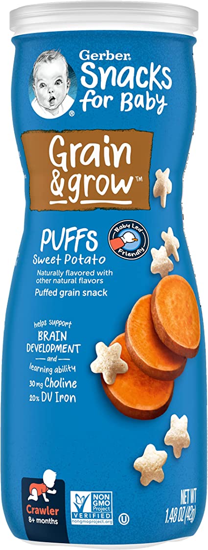 Gerber Graduates Puffs Sweet Potato 6 x 42g (1.48oz)