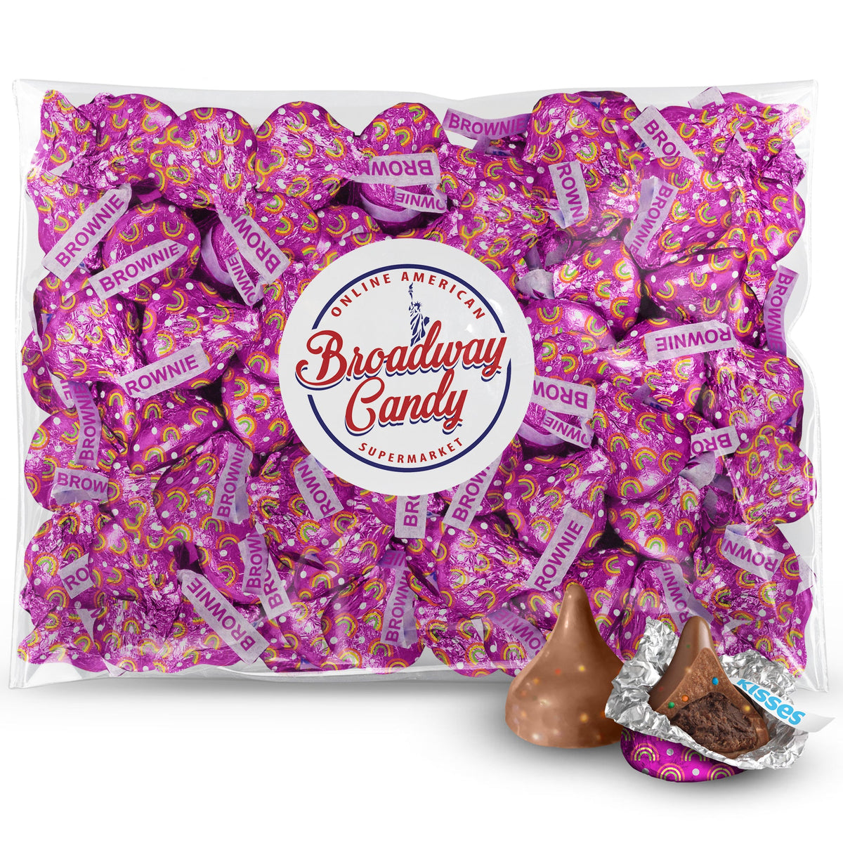 BULK Hershey's Kisses Brownie Flavour Chocolates, 1 kg Bag