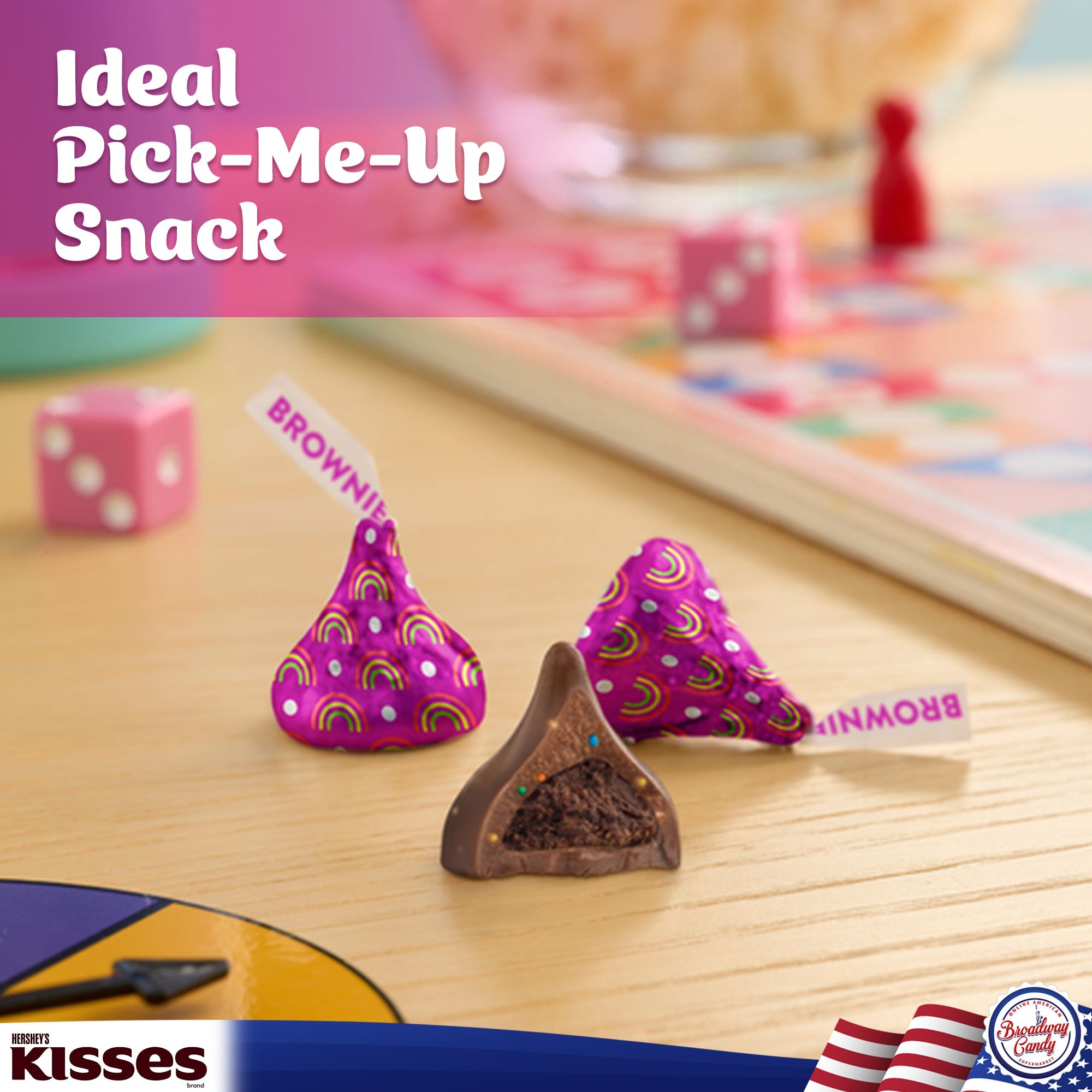 BULK Hershey's Kisses Brownie Flavour Chocolates, 1 kg Bag