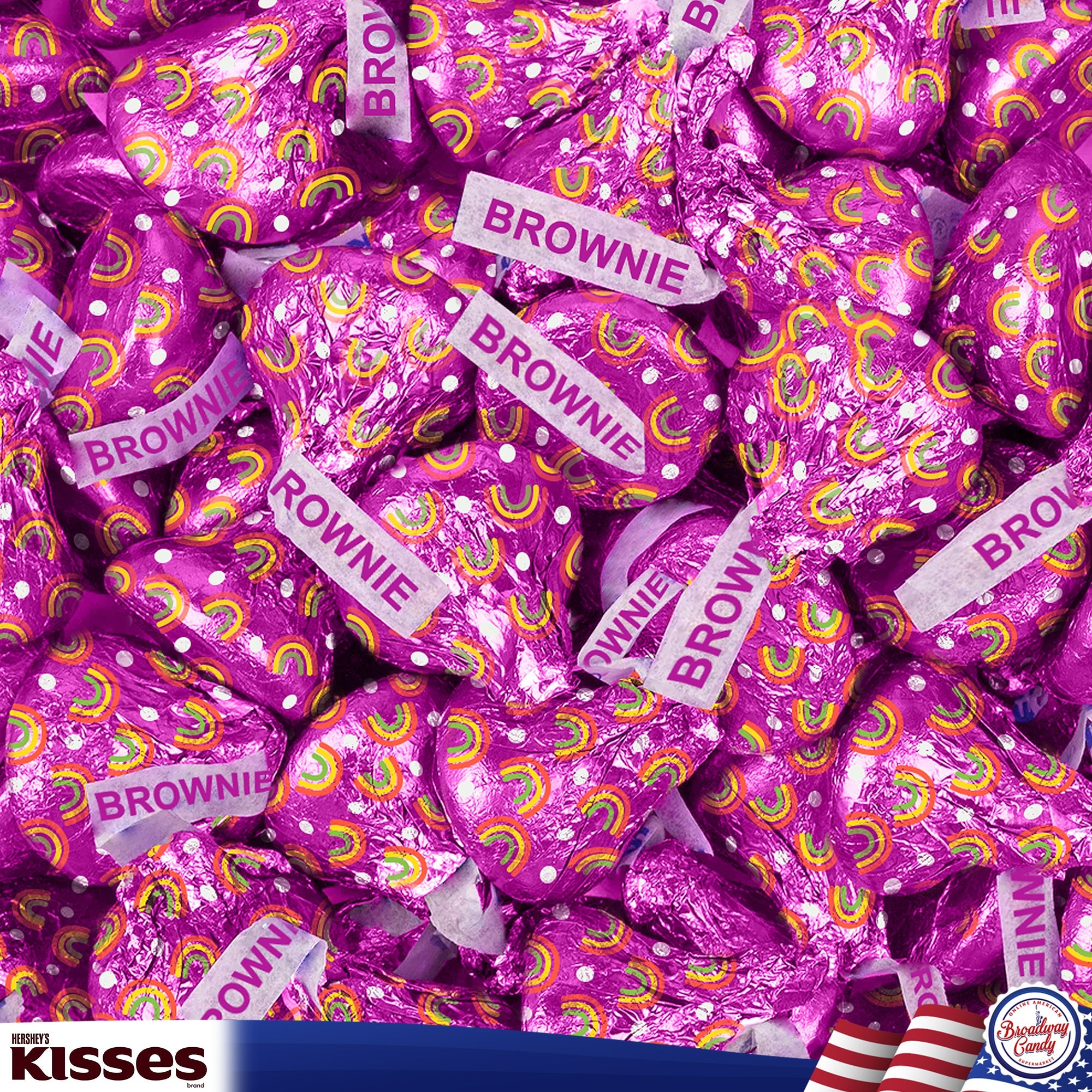BULK Hershey's Kisses Brownie Flavour Chocolates, 1 kg Bag