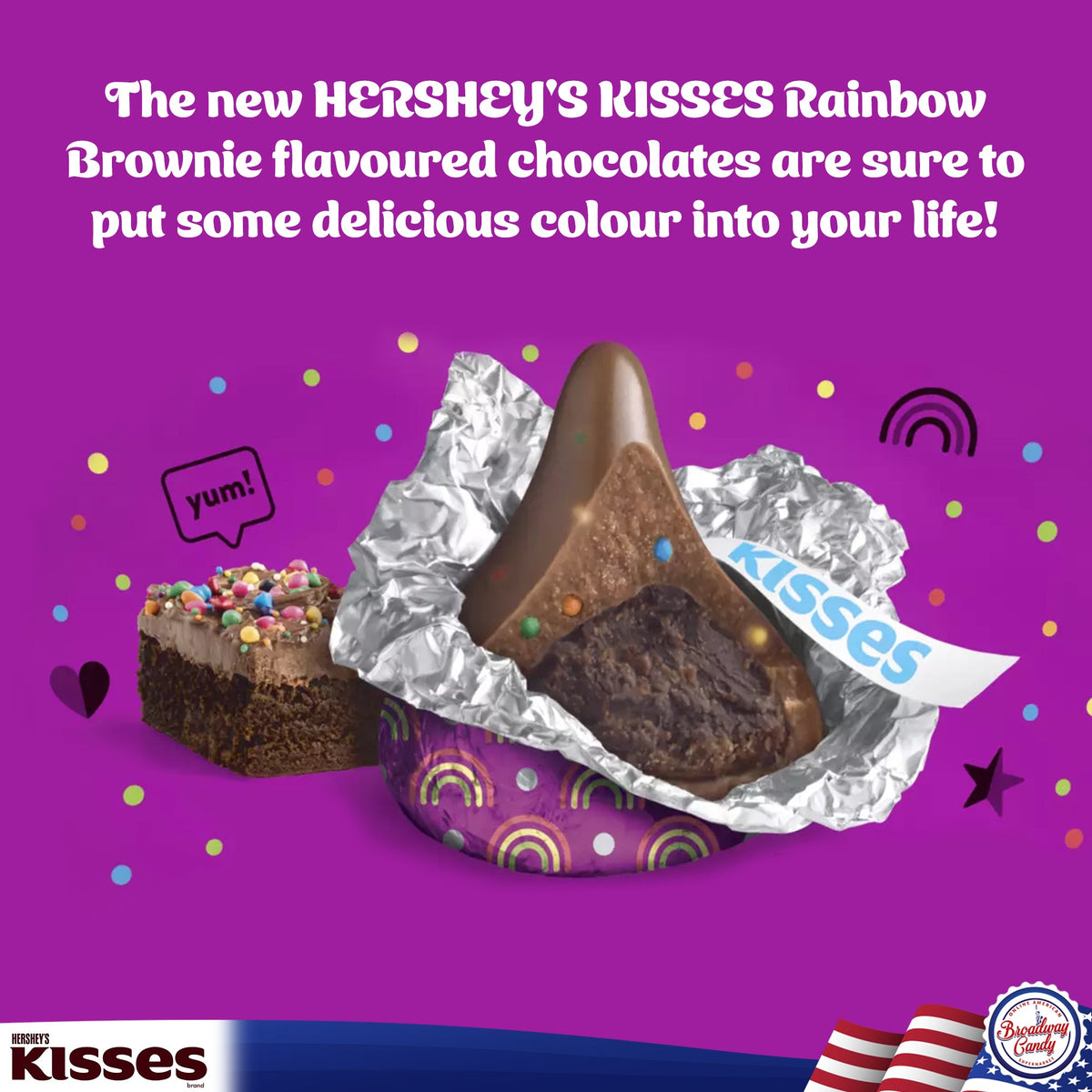 BULK Hershey's Kisses Brownie Flavour Chocolates, 1 kg Bag