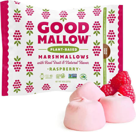 Good Mallow Plant Based Marshmallows Raspberry 12 x 227g