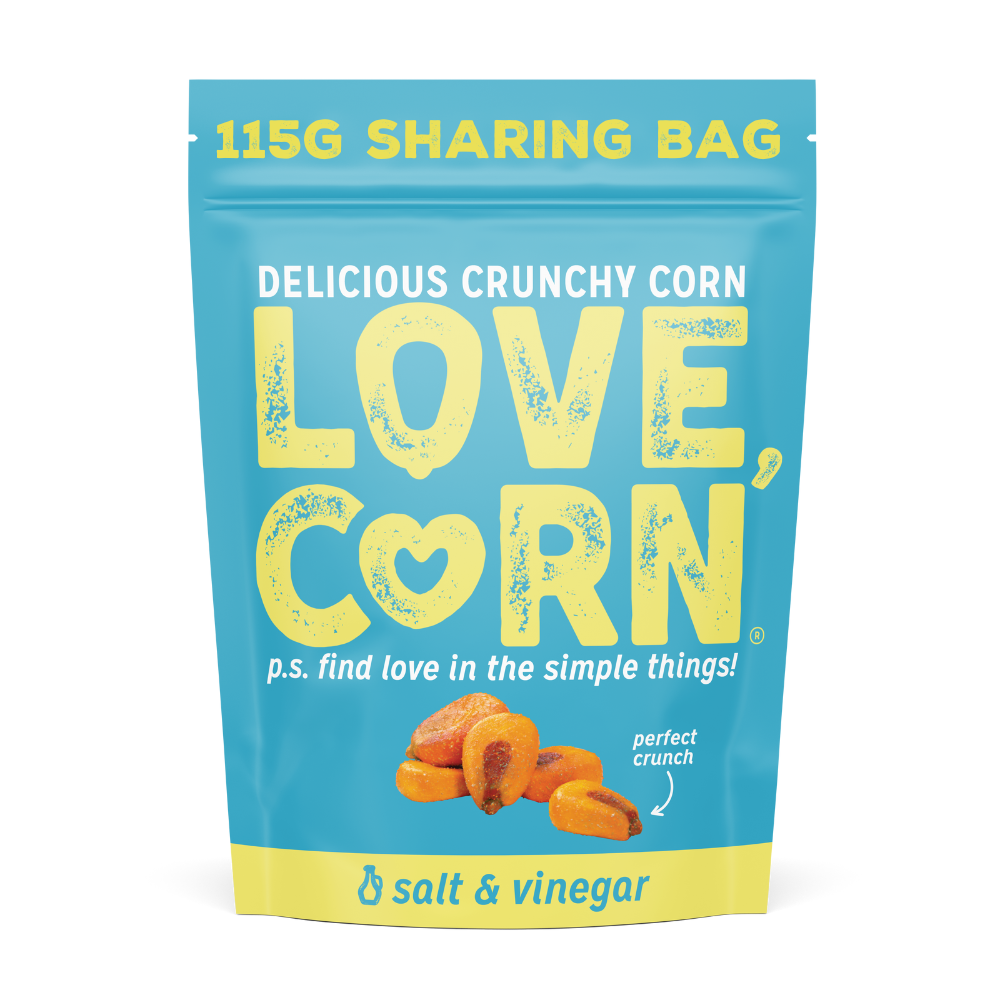 Love Corn LARGE Salt & Vinegar  6 x 115g