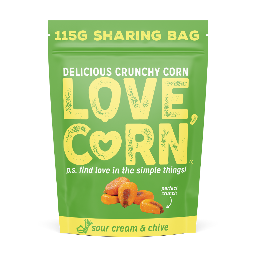 Love Corn LARGE Sour Cream & Chive 6 x 115g