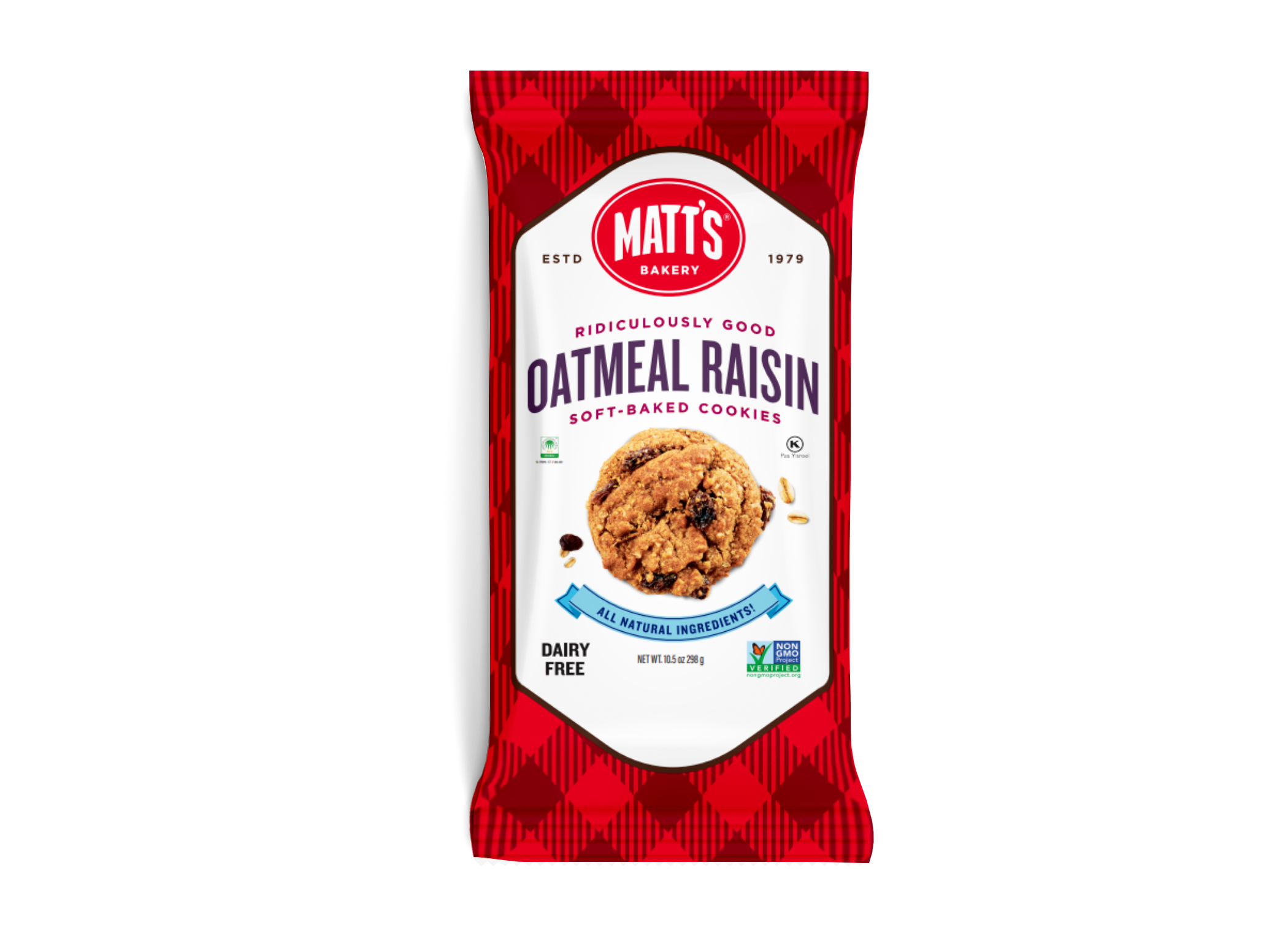 Matt's Cookies Oatmeal Raisin 6 x 298g