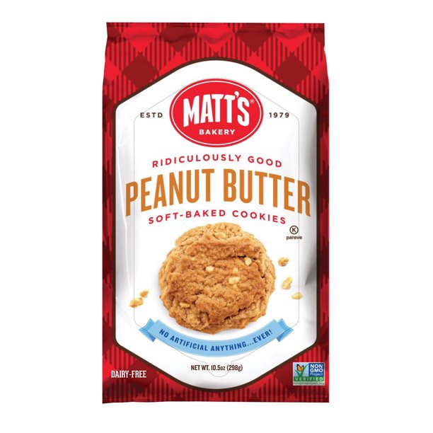 Matt's Cookies Peanut Butter 6 x 298g