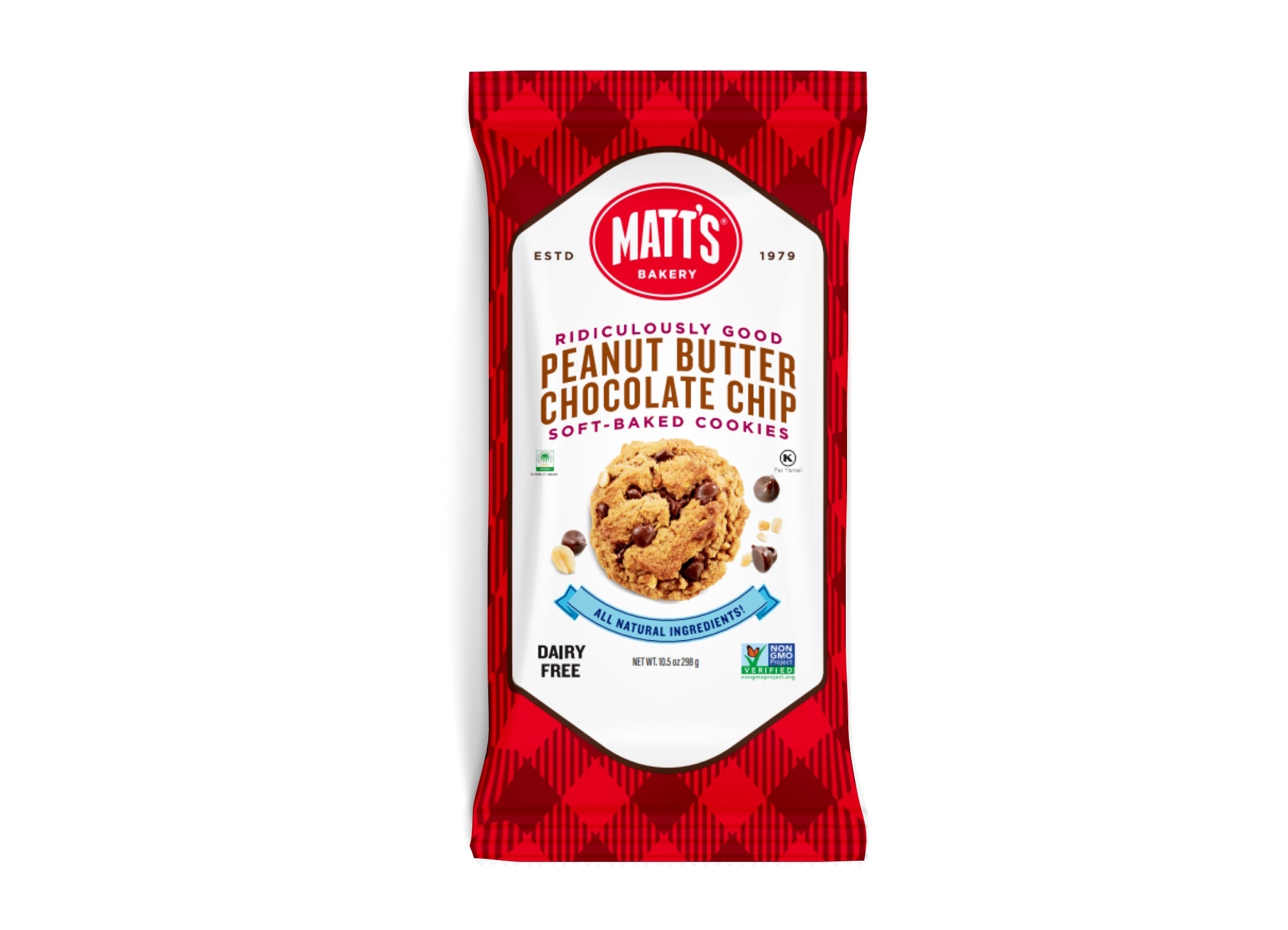 Matt's Cookies Peanut Butter Choc Chip  6 x 298g