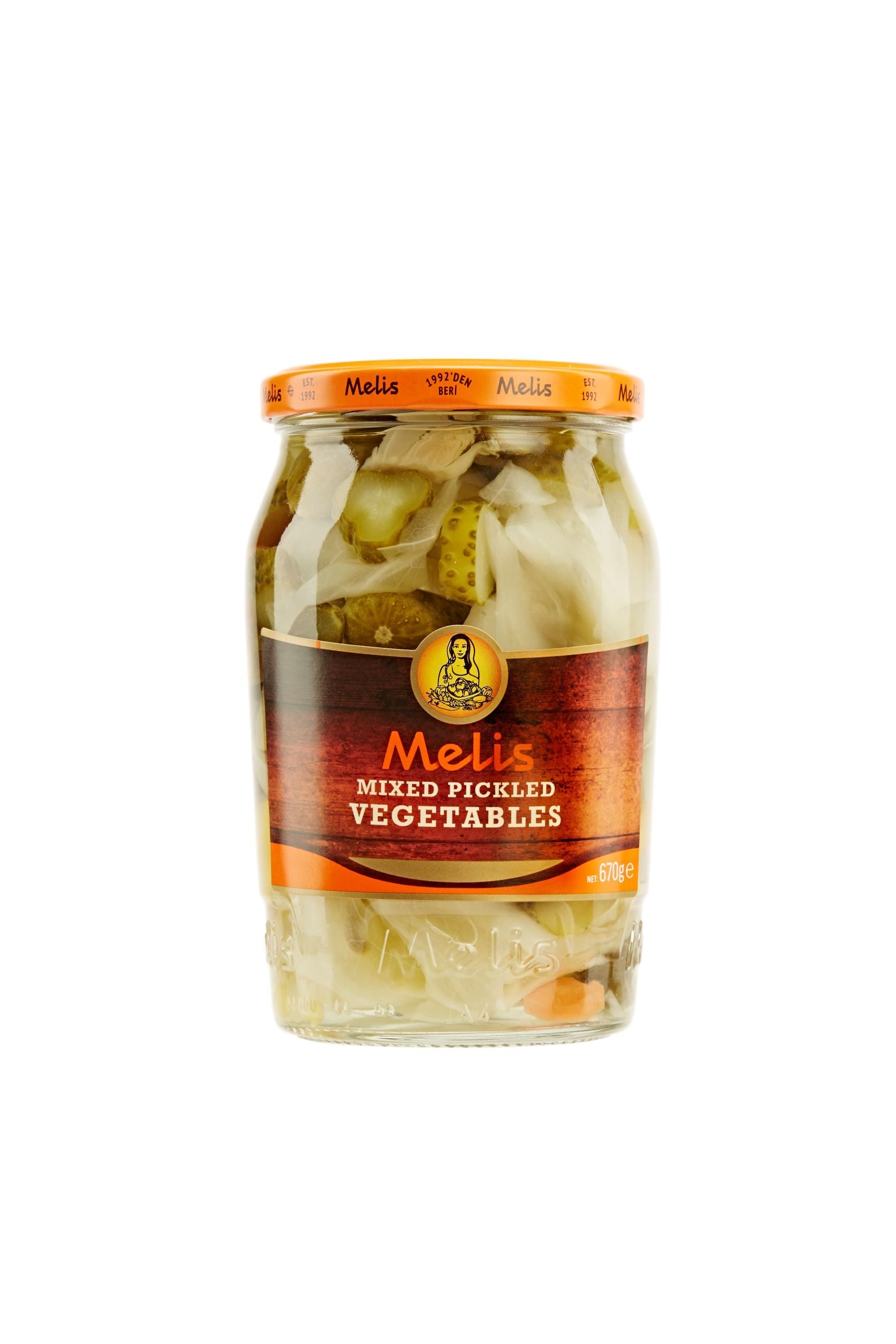 Melis Mixed Vegetable Pickles 6 x 670g