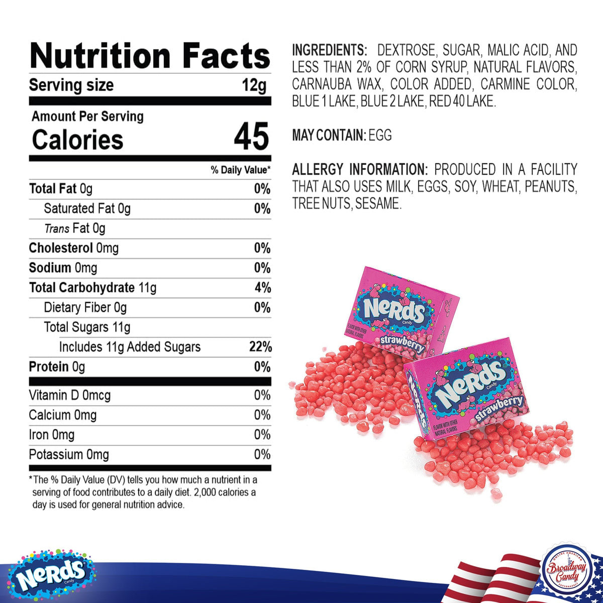 Nerds Bulk Treat Size Strawberry NK  1 x 13620g