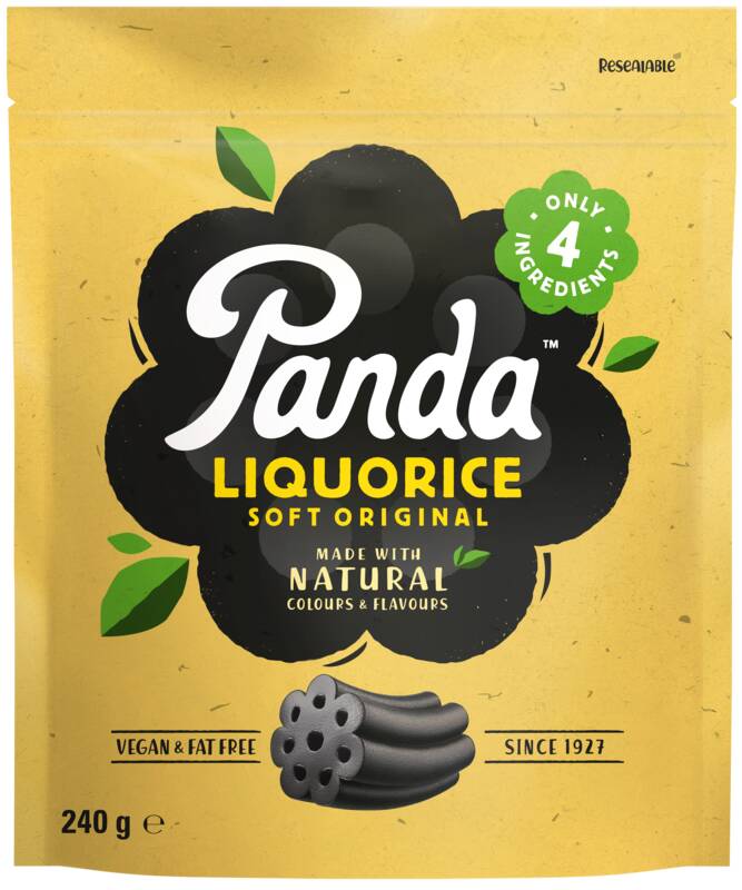 Panda  Liquorice Bags Original  12 x 240g