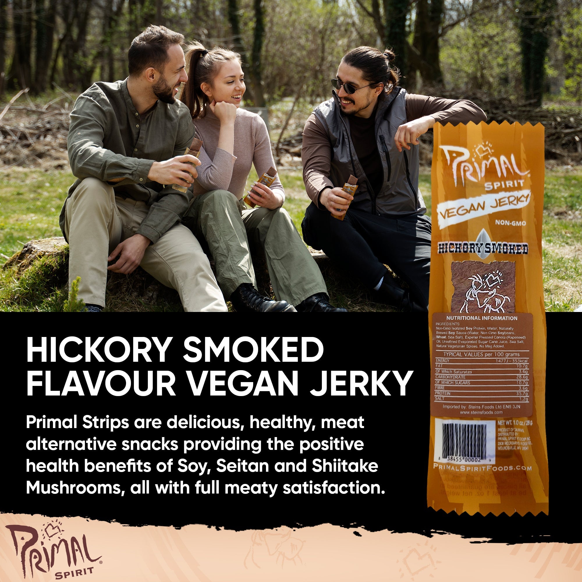 Primal Strips Hickory Smoked 24 x 28g NK