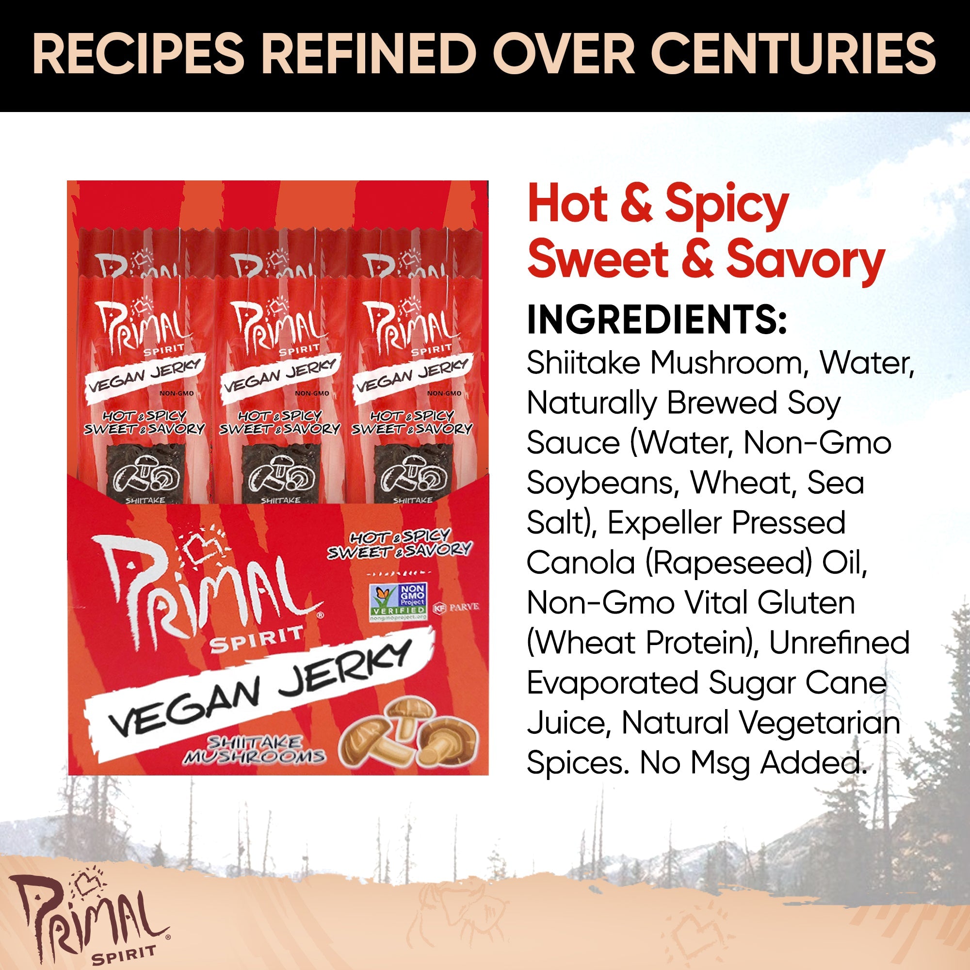 Primal Strips Hot & Spicy 24 x 28g NK