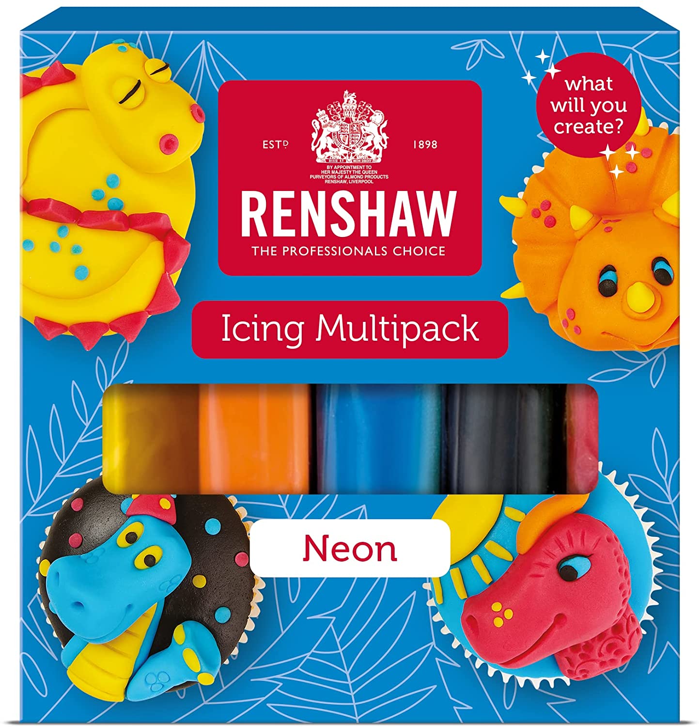 Renshaw MULTIPACK Icing Neon Colours 6 x 500g