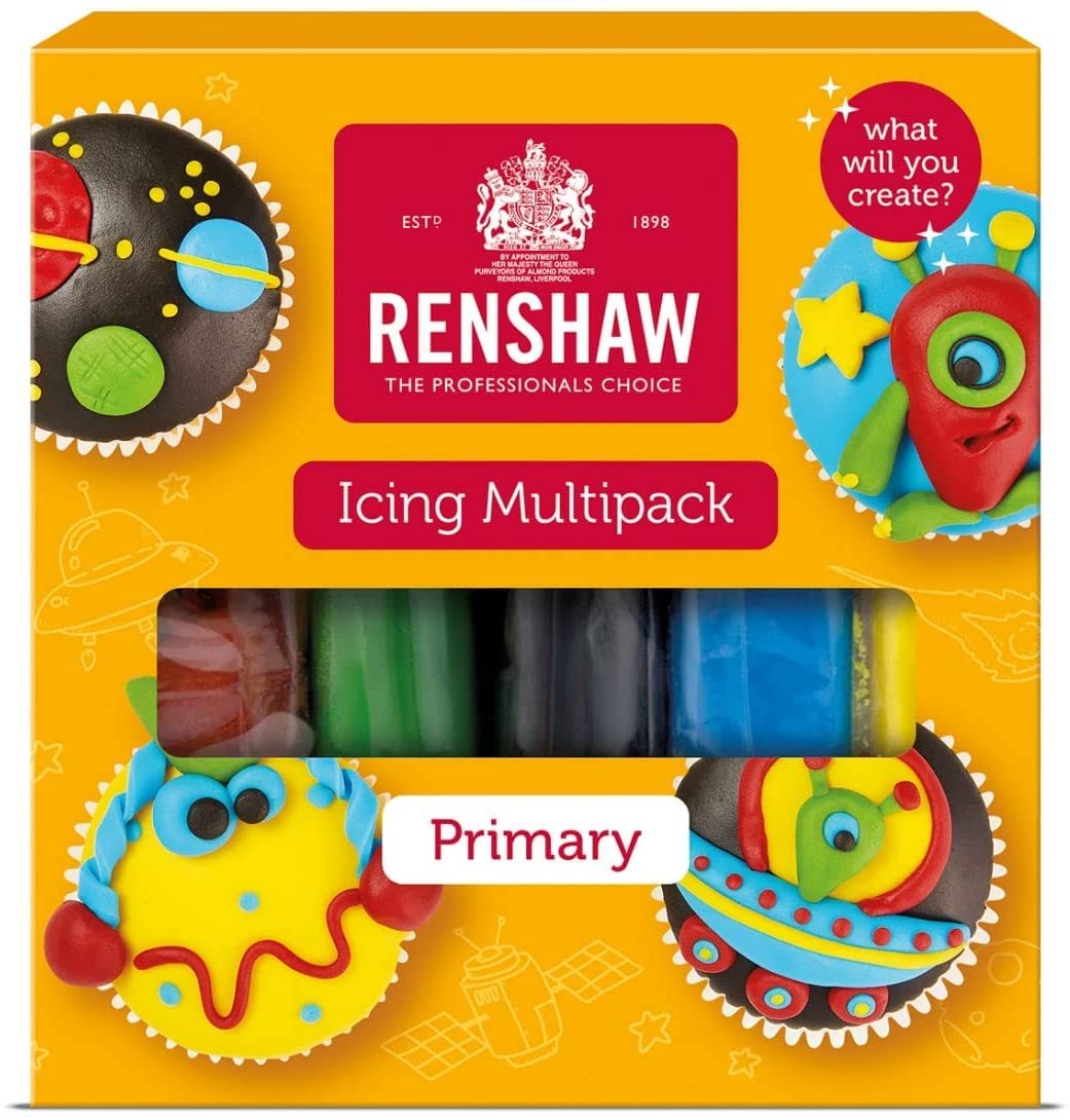 Renshaw MULTIPACK Icing Primary Colours 6 x 500g 06065