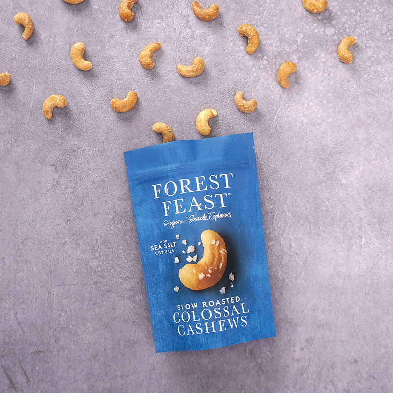 Forest Feast Sea Salt Colossal Cashews  NK 8 x 120g